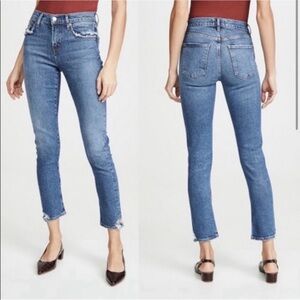 AGOLDE Toni Jean Distressed size 30 slim straight jeans